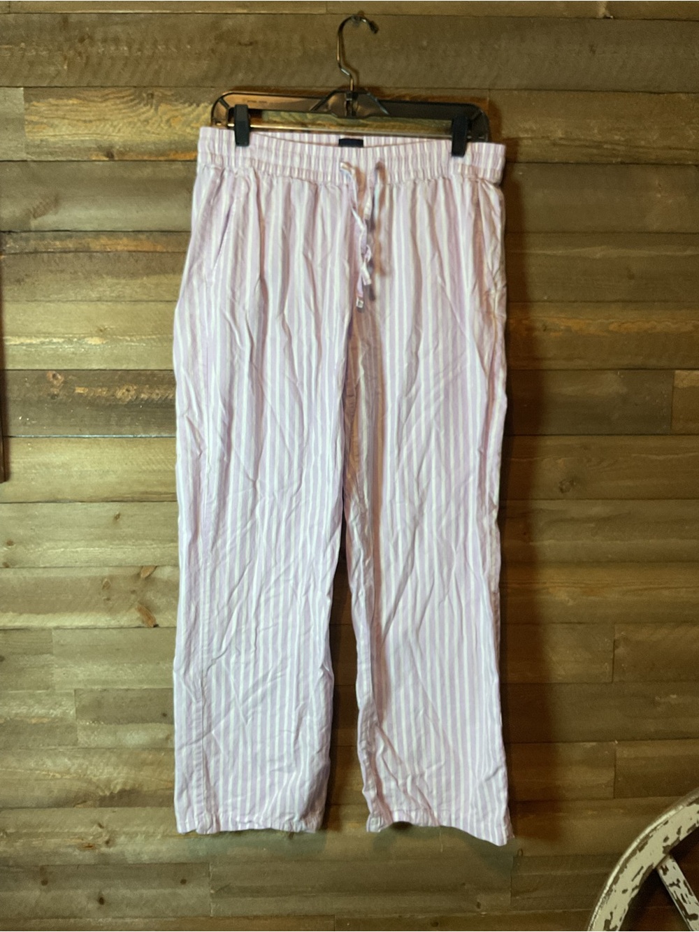 GAP Light Purple and White Striped PJ Pants Women’s Size Small
